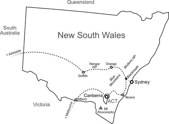 Carte NSW